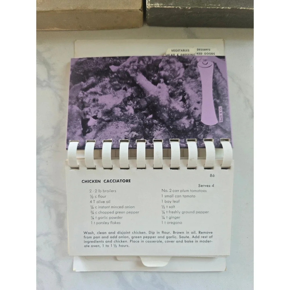 Vintage Spicemanship Mini Cookbook Ruth Chier‎ Rosen Handy Aid Book with Box